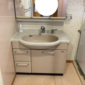 洗面台施工前