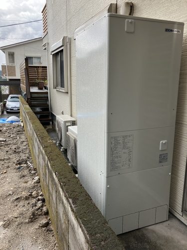 鹿児島市　電気温水器からエコキュート取替工事