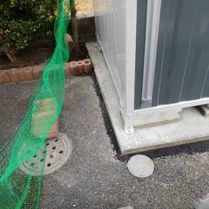 コンクリート基礎で台風対策！