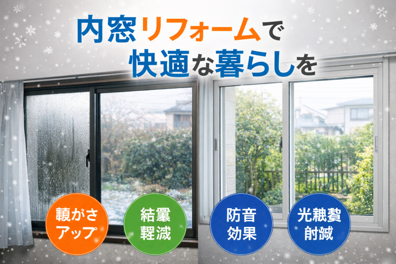 今の時期におすすめ！内窓リフォームで快適な暮らしを！！