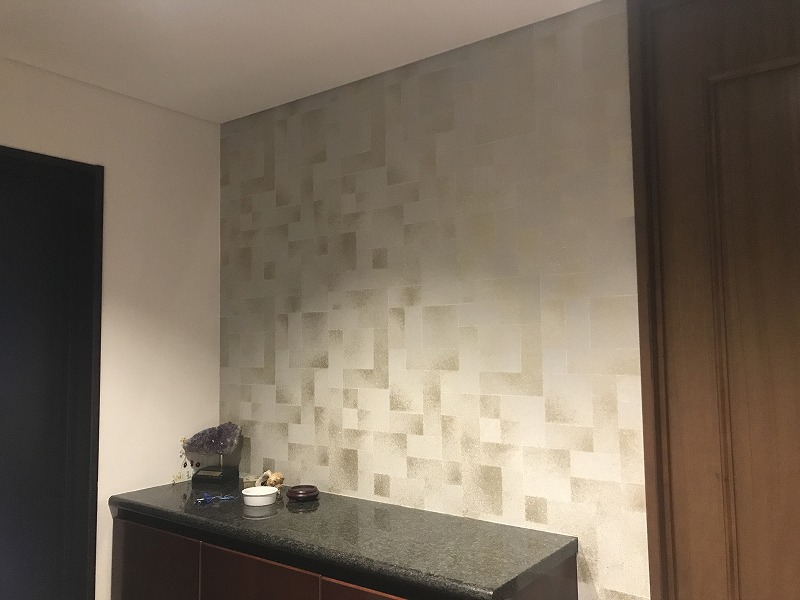 鹿児島市　玄関・廊下のリフォーム　“明るくインパクトのある玄関へ”