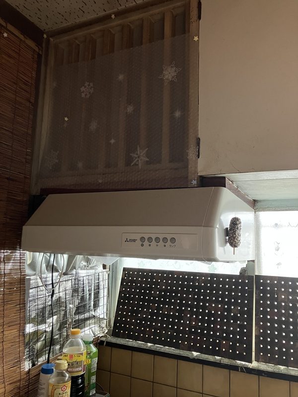 レンジフードリフォーム@鹿児島市 ~新しいターボファンに交換しグングン換気~
